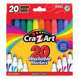 Cra-Z-Art Washable Markers, Broad Bullet Tip, Assorted Classic/Neon/Pastel Colors, 20/Set (44402WM20)
