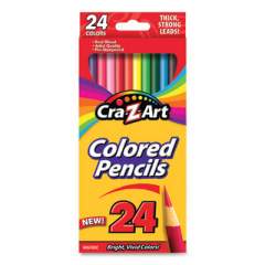 Cra-Z-Art Colored Pencils, 24 Assorted Lead/Barrel Colors, 24/Set (10403WM40)