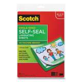 Scotch Self-Sealing Laminating Sheets, 6 mil, 9.06 x 11.63, Gloss Clear, 50/Pack (70005182392)