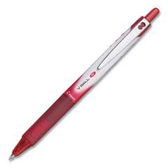 Pilot VBall RT Liquid Ink Roller Ball Pen, Retractable, Extra-Fine 0.5 mm, Red Ink, Red/White Barrel, Dozen (685683)