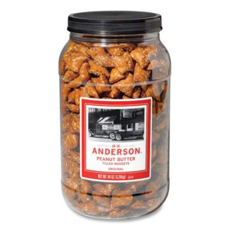 HK Anderson Peanut Butter Filled Pretzel Nuggets, 44 oz Canister (731846)