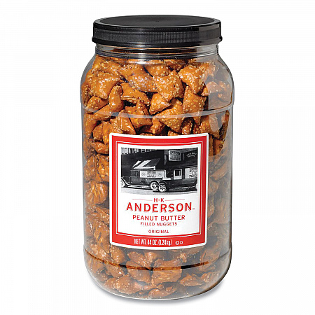 Peanut Butter Filled Pretzel Nuggets, 44 oz Canister (7543670105)