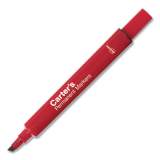 Carter's Large Desk Style Permanent Marker, Broad Chisel Tip, Red, Dozen (500793)