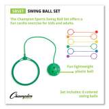 Champion Sports Swing Ball Set, 5.5" Diameter, Assorted Colors, 6/Set (SBSET)