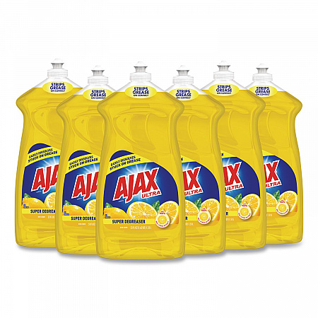 Dish Detergent, Lemon Scent, 52 oz Bottle, 6/Carton (49861)