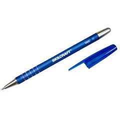 AbilityOne 7520013576843 SKILCRAFT Rubberized Ballpoint Pen, Stick, Medium 1 mm, Blue Ink, Blue Barrel, Dozen