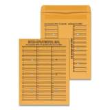 Universal Deluxe Interoffice Press and Seal Envelopes, #97, Two-Sided Three-Column Format, 10 x 13, Brown Kraft, 100/Box (63570)