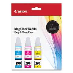 Canon 1596C005 (GI-290) Ink, Cyan/Magenta/Yellow, 3/Pack (24431128)