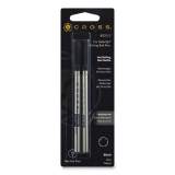 Cross Refill for Selectip Gel Rolling Ball Pens, Medium Conical Tip, Black Ink, 2/Pack (85232)