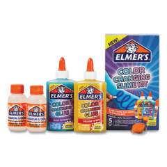 Elmer's Color Changing Slime Kit, (2) 5 oz Glues, Dries Purple and Red, (2) 2.3 oz Slime Activators, (1) UV Light (24399880)
