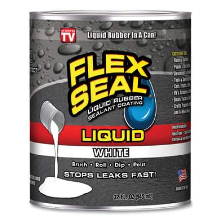 Flex Seal Liquid Rubber, 32 oz Can, White (LFSWHTR32)