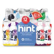 hint Flavored Water Variety Pack, 3 Blackberry, 3 Cherry, 3 Pineapple, 3 Watermelon, 16 oz Bottle, 12 Bottles/Carton (00149)