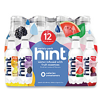Flavored Water Variety Pack, 3 Blackberry, 3 Cherry, 3 Pineapple, 3 Watermelon, 16 oz Bottle, 12 Bottles/Carton (00149)