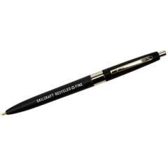 AbilityOne 7520013861618 SKILCRAFT Recycled Ballpoint Pen, Retractable, Fine 0.7 mm, Black Ink, Black Barrel, Dozen