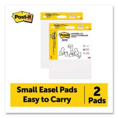 Post-it Easel Pads Super Sticky Self Stick Easel Pads, 15 x 18, White, 20 Sheets/Pad, 2 Pads/Pack (24401193)