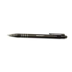 AbilityOne 7520014220315 SKILCRAFT Clean Click Ballpoint Pen, Retractable, Fine 0.7 mm, Black Ink, Black Barrel, Dozen