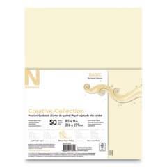 Neenah Paper Creative Collection Premium Cardstock, 65 lb, 8.5 x 11, Cream, 50/Pack (91335)