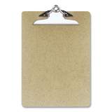 Officemate Recycled Hardboard Clipboard, 1" Capacity, Holds 8.5 x 11, Brown, 3/Pack (450422)