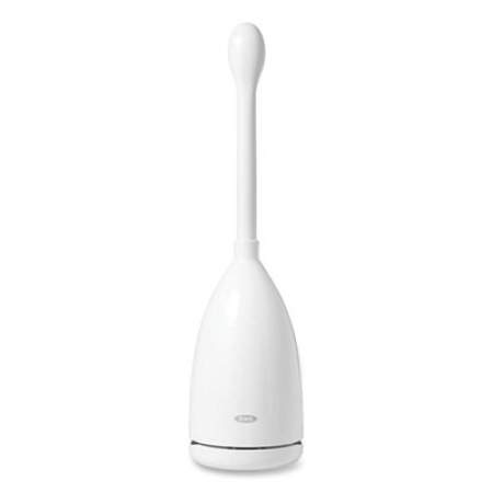 OXO Good Grips Nylon Toilet Brush with Canister, 18.5", White (12241600)