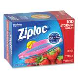 Ziploc Seal Top Bags, 1 qt, 7.44" x 7", Clear, 100/Box (316962)