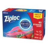 Ziploc Seal Top Bags, 1 qt, 7.44" x 7", Clear, 80/Box (24442309)