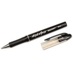 AbilityOne 7520014244875 SKILCRAFT AlphaGrip Ballpoint Pen, Stick, Medium 1 mm, Black Ink, Black Barrel, Dozen