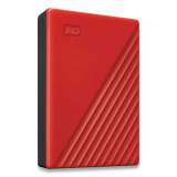 WD MY PASSPORT External Hard Drive, 4 TB, USB 3.2, Red (BPKJ0040BRD)