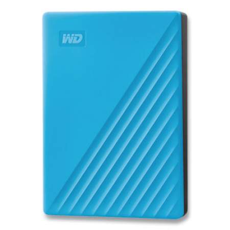 WD MY PASSPORT External Hard Drive, 4 TB, USB 3.2, Sky Blue (24421987)