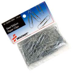 AbilityOne 7510014676738 SKILCRAFT Paper Clips, Small (No. 1), Silver, 100/Pack