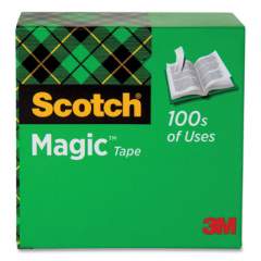 Scotch Magic Tape Refill, 1" Core, 0.75" x 50 yds, Clear, 20/Pack (1585090)