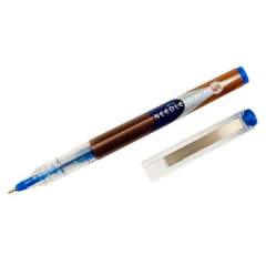 AbilityOne 7520015068497 SKILCRAFT Liquid Magnus Roller Ball Pen, Stick, Micro 0.5 mm, Blue Ink, Clear/Blue Barrel, Dozen