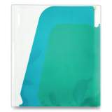 Pendaflex Poly Pocket-Sleeve-Folder File, 0.5" Expansion, 5 Sections, Letter Size, Clear/Blue/Green (1061118)