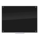 U Brands Glass Dry Erase Board, 48 x 36, Black Surface (171U0001)