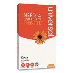 Universal Copy Paper, 92 Bright, 20 lb, 8.5 x 14, Legal Size, White, 500 Sheets/Ream (24200RM)