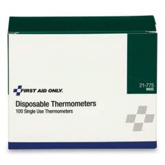 First Aid Only Disposable Forehead Thermometer, 100/Box (21775)