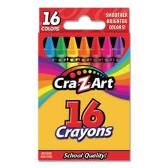 Cra-Z-Art Crayons, 16 Assorted Colors, 16/Set (10200WM40)