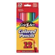 Cra-Z-Art Colored Pencils, 12 Assorted Lead/Barrel Colors, 12/Set (1040472)