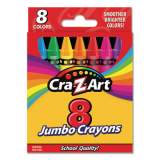 Cra-Z-Art Jumbo Crayons, 8 Assorted Colors, 8/Pack (10203WM48)