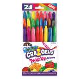 Cra-Z-Art Scented Cra-Z-Gels Twistup Crayons, Assorted Colors, 24/Pack (1029124)