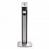MESSENGER ES6 Graphite Panel Floor Stand with Dispenser, 1,200 mL, 16.75 x 6 x 40, Graphite/Silver (7316DSSLV)