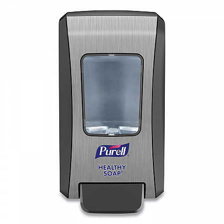 FMX-20 Soap Push-Style Dispenser, 2,000 mL, 6.5 x 4.65 x 11.86, Graphite/Chrome, 6/Carton (523406CT)