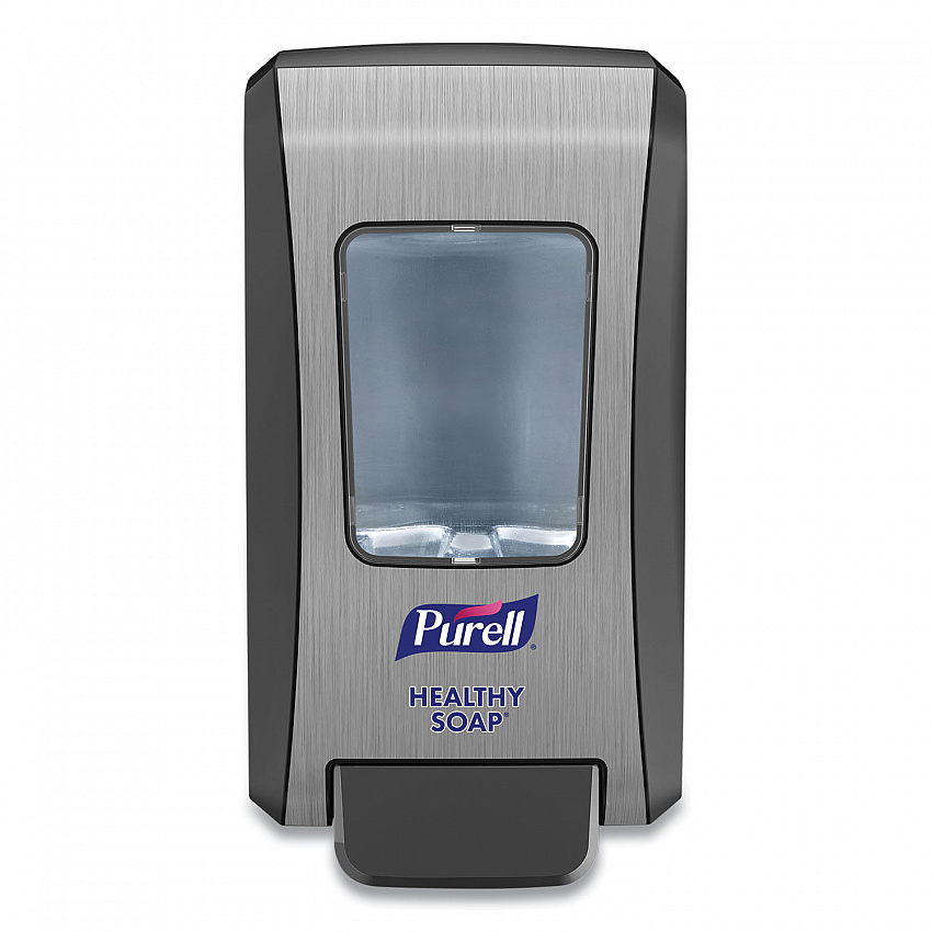 FMX-20 Soap Push-Style Dispenser, 2,000 mL, 6.5 x 4.65 x 11.86, Graphite/Chrome, 6/Carton (523406CT)