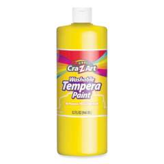 Cra-Z-Art Washable Tempera Paint, Yellow, 32 oz Bottle (760096)
