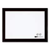 Quartet Home Decor Magnetic Dry Erase Board, 23 x 17, Black Wood Frame (79282)