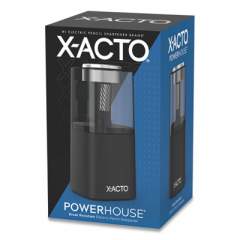 X-ACTO Model 1799 Powerhouse Office Electric Pencil Sharpener, AC-Powered, 3 x 3 x 7, Black/Silver/Smoke (1799X)