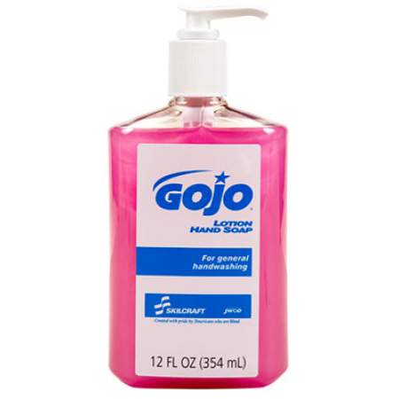 AbilityOne 8520015220839 GOJO SKILCRAFT Lotion Soap, Unscented, 12 oz Bottle, 12/Box