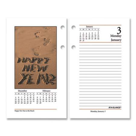 AT-A-GLANCE Photographic Desk Calendar Refill, Nature Photography, 3.5 x 6, White/Multicolor Sheets, 2022 (E41750)