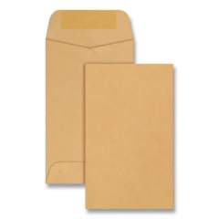 Quality Park Kraft Coin and Small Parts Envelope, #3, Square Flap, Gummed Closure, 2.5 x 4.25, Brown Kraft, 500/Box (50262)