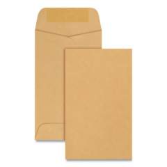 Quality Park Kraft Coin and Small Parts Envelope, #3, Square Flap, Gummed Closure, 2.5 x 4.25, Brown Kraft, 500/Box (50260)