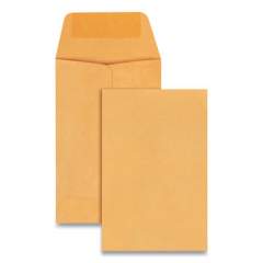 Quality Park Kraft Coin and Small Parts Envelope, #1, Square Flap, Gummed Closure, 2.25 x 3.5, Brown Kraft, 500/Box (50160)